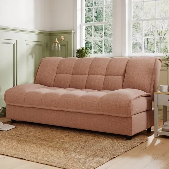 Clic Clac Sofa Bed with Storage - Clay, Chenille
