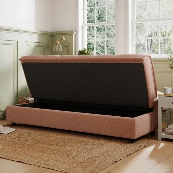 Clic Clac Sofa Bed with Storage - Clay, Chenille