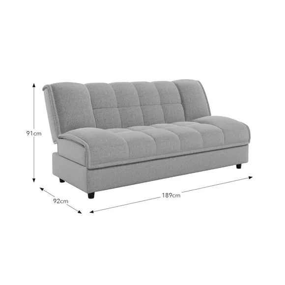 Clic Clac Sofa Bed with Storage - Clay, Chenille