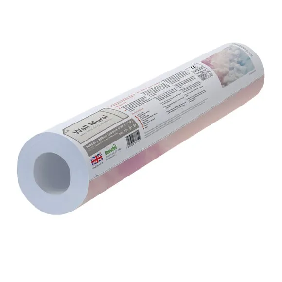 Cloud Design Wall Mural - Pink