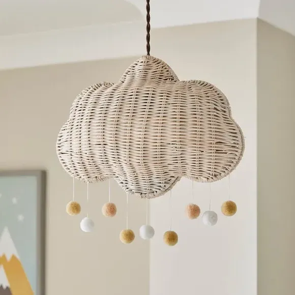 Cloud Pendant Shade Easy Fit - Natural, Rattan
