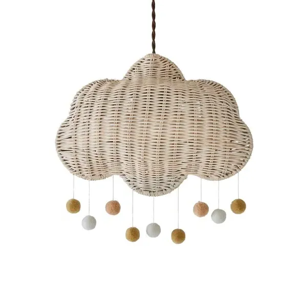 Cloud Pendant Shade Easy Fit - Natural, Rattan