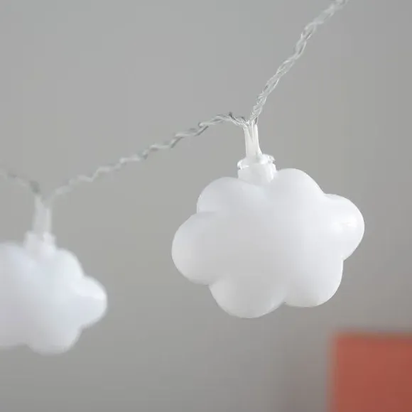 Cloud String Lights - White, 2.1m Battery