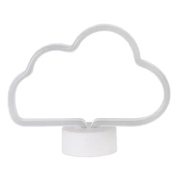 Cloud Table Lamp with LED - White image