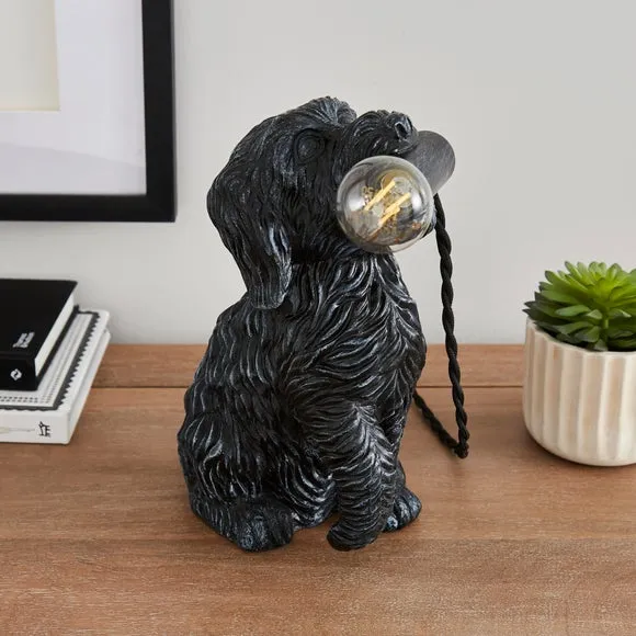 Cockapoo Table Lamp with In-Line Switch - Black image