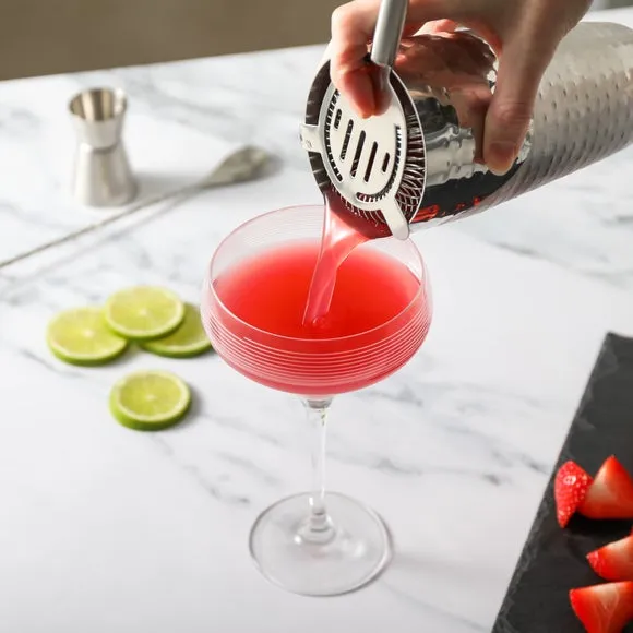 Cocktail Strainer with Prongs - Silver, Steel