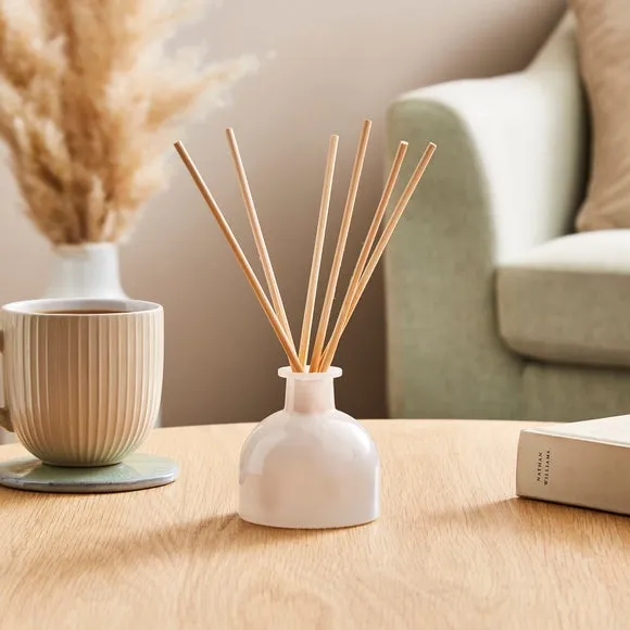 Coconut & Jasmine Reed Diffuser - White Glass image