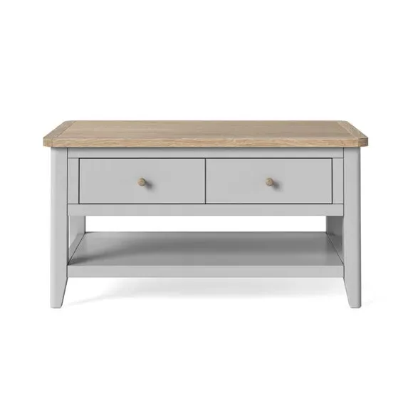 Coffee Table with Storage - Grey, Wood