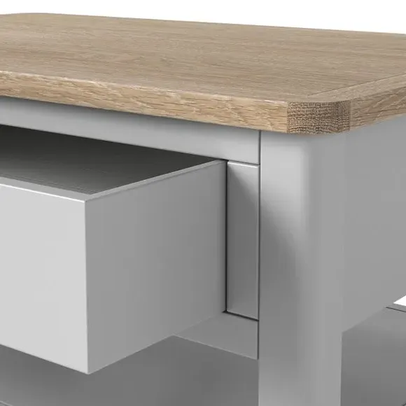 Coffee Table with Storage - Grey, Wood
