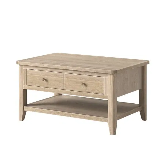 Coffee Table with Storage - Oak, Wood