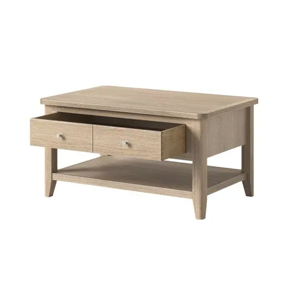 Coffee Table with Storage - Oak, Wood