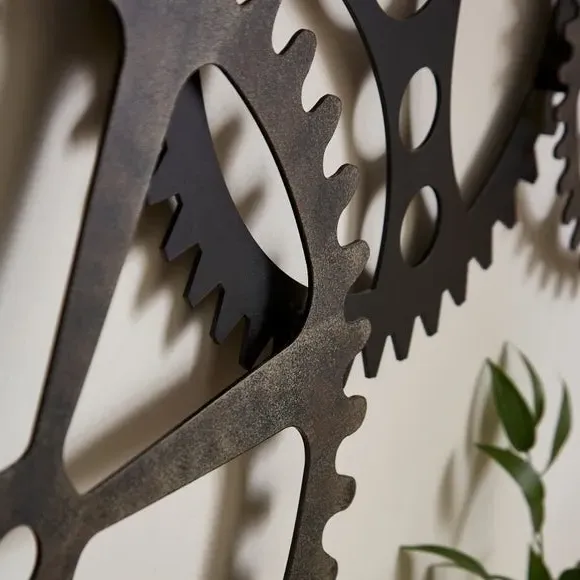 Cogs Wall Art Indoor Outdoor - Multicolor, Iron