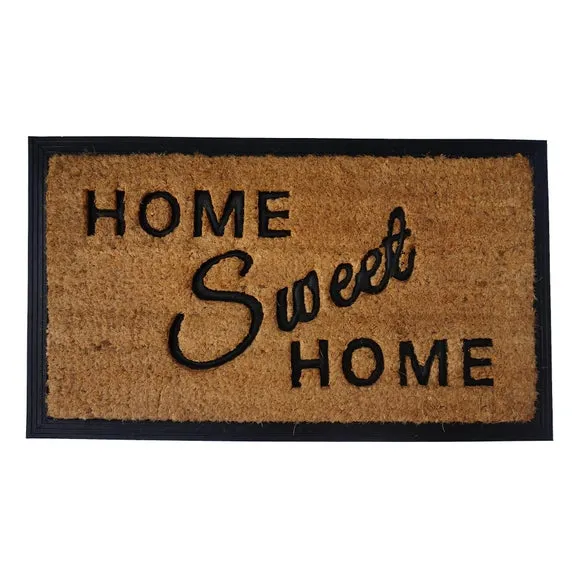 Coir Doormat Home Sweet Home - Natural, Coco