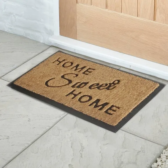 Coir Doormat Home Sweet Home - Natural, Coco image