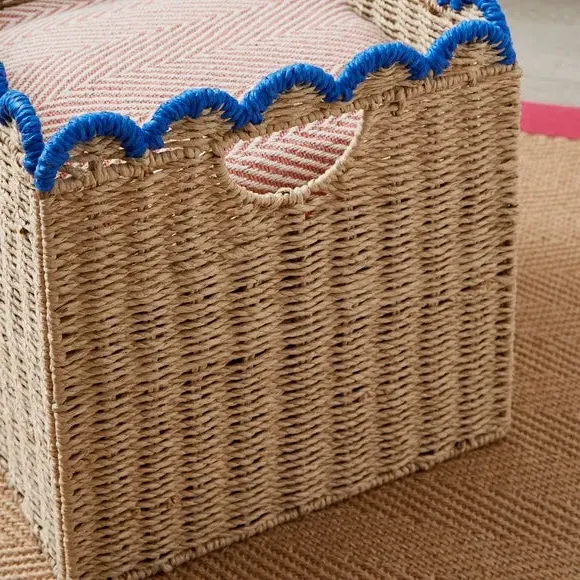 Collapsible Storage Box with Handle - Blue