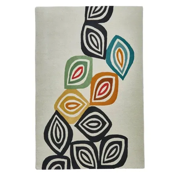Colour Fall Rug - Natural, Wool Viscose