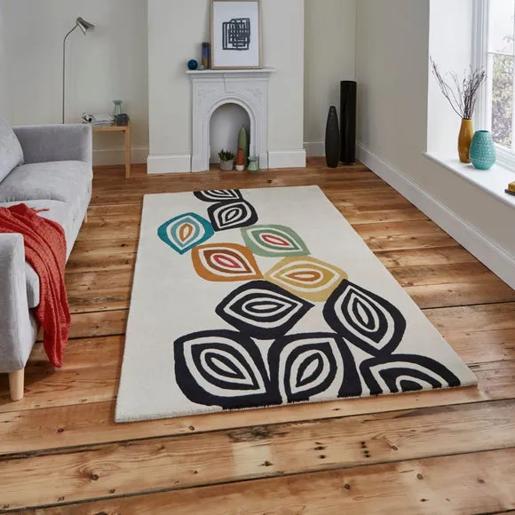 Colour Fall Rug - Natural, Wool Viscose image