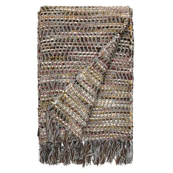 Como Throw Blanket with Tassels - Cotton Blend