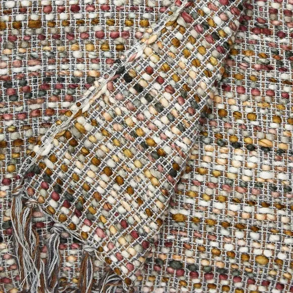 Como Throw Blanket with Tassels - Cotton Blend