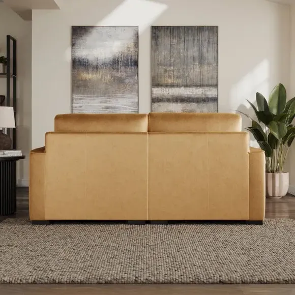 Compact Corner Chaise Sofa - Honey, Velvet
