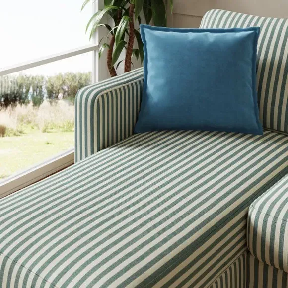 Compact Corner Chaise Sofa - Racing Green, Fabric