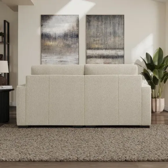 Compact Corner Chaise Sofa - Sandstone, Boucle