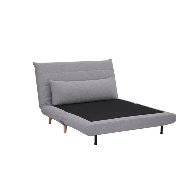 Compact Double Sofa Bed - Grey, Fabric