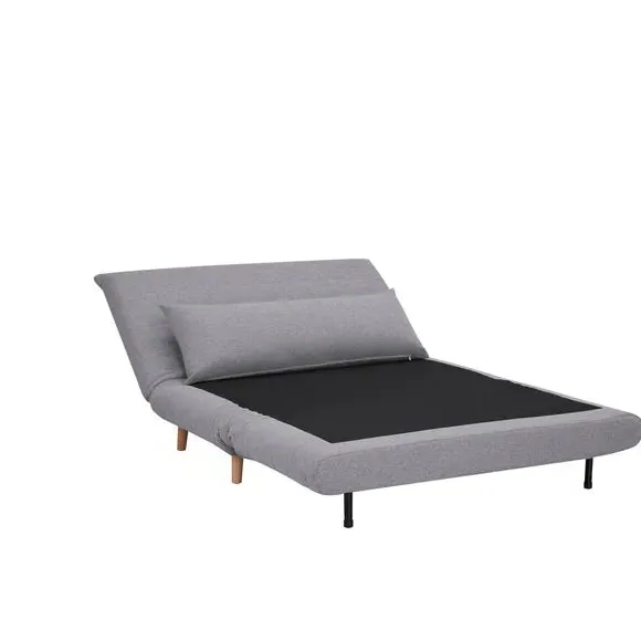 Compact Double Sofa Bed - Grey, Fabric