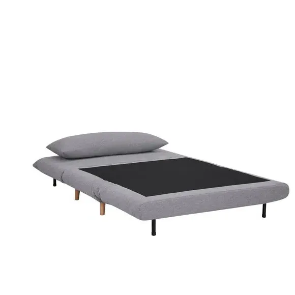 Compact Double Sofa Bed - Grey, Fabric