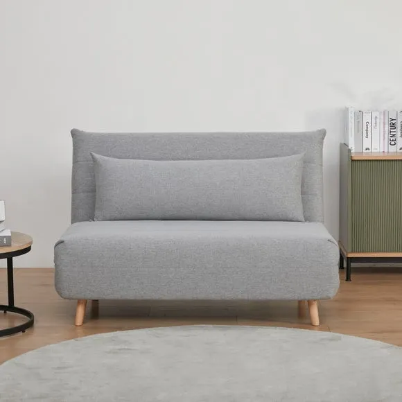 Compact Double Sofa Bed - Grey, Fabric image