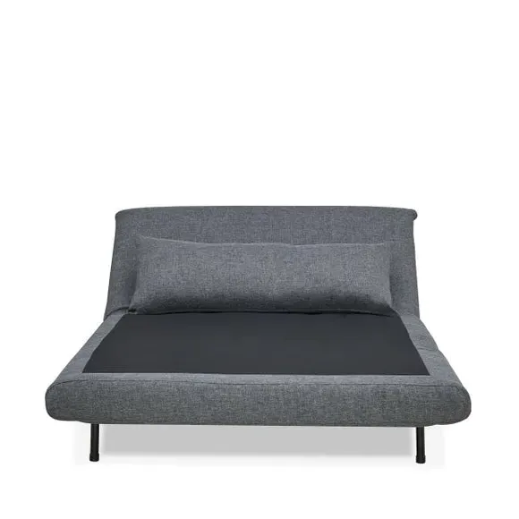 Compact Double Sofa Bed - Pebble, Fabric
