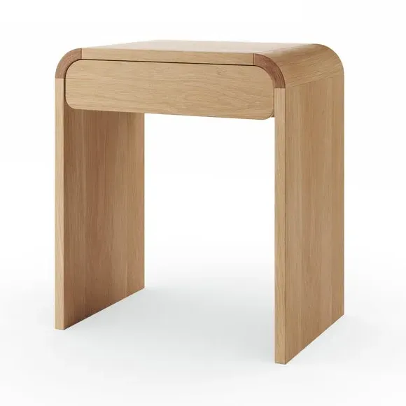 Compact Dressing Table with Drawer - Light Oak