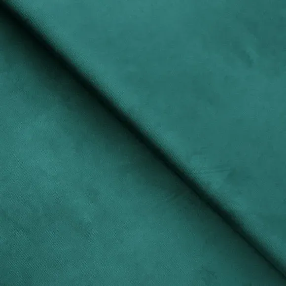 Compact Footstool with Cushion - Teal, Velvet