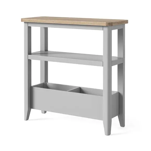 Compact Side Table - Grey, Oak and Pine