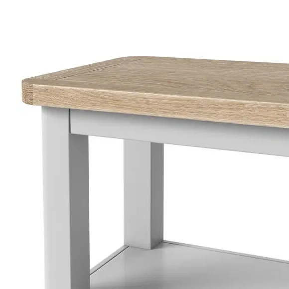 Compact Side Table - Grey, Oak and Pine