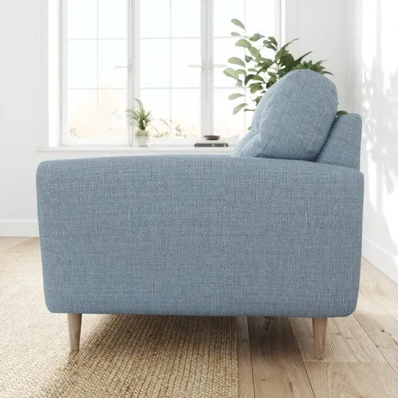 Compact Snuggle Chair with Buttons - Blue