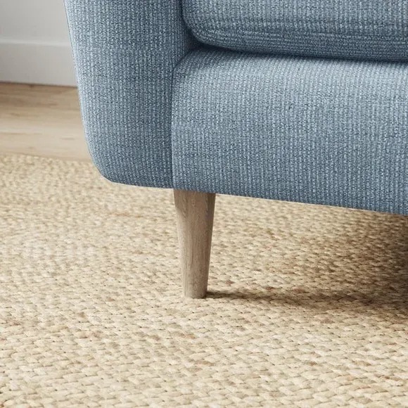 Compact Snuggle Chair with Buttons - Blue