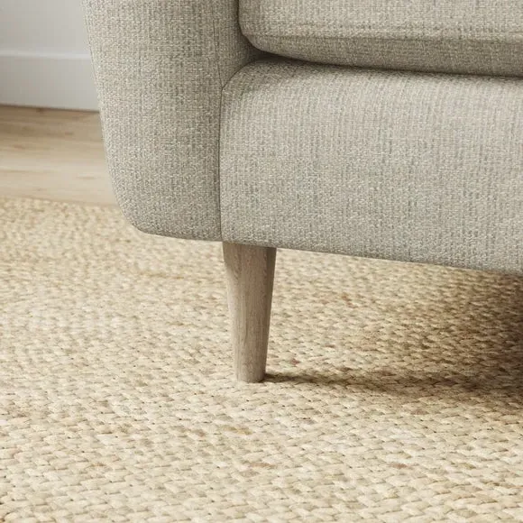 Compact Snuggle Chair with Buttons - Natural
