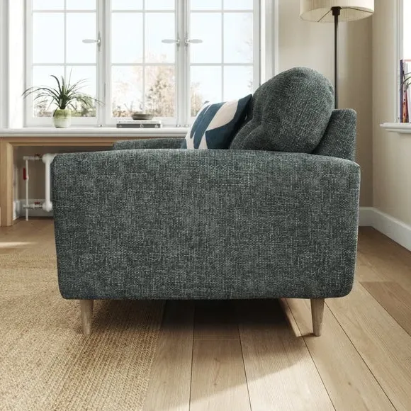Compact Snuggle Chair with Buttons - Navy
