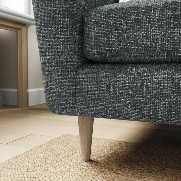 Compact Snuggle Chair with Buttons - Navy