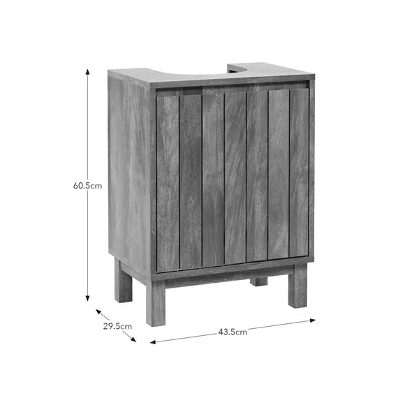 Compact Under Sink Unit - Mango Wood Effect