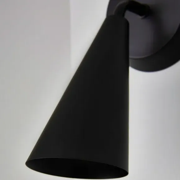 Cone Wall Light - Black