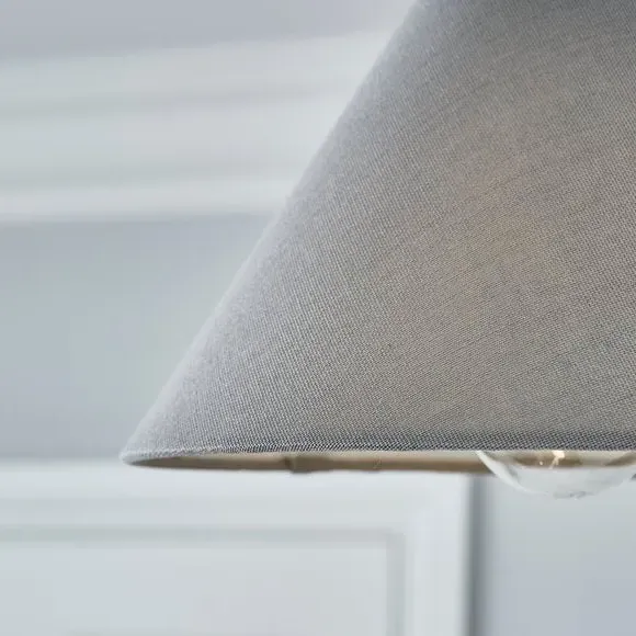 Conical Lamp Shade - Dove, Linen