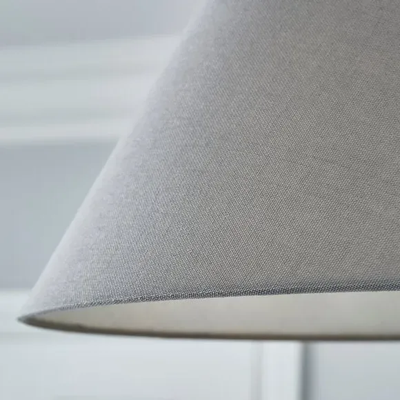 Conical Lamp Shade - Dove, Linen