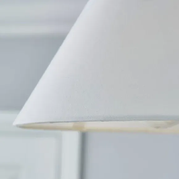 Conical Lamp Shade - Ivory, Linen