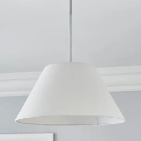 Conical Lamp Shade - Ivory, Linen