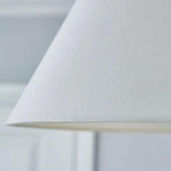 Conical Lamp Shade - Ivory, Linen