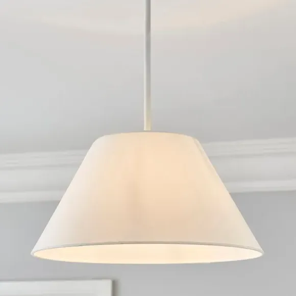 Conical Lamp Shade - Ivory, Linen