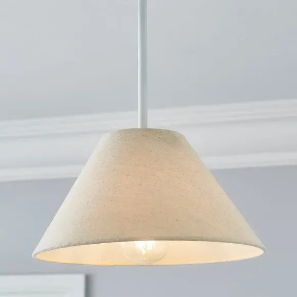 Conical Lamp Shade - Natural, Linen