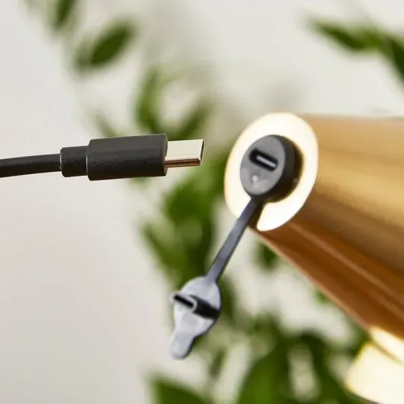 Conical Table Lamp Touch Dimmable - Gold